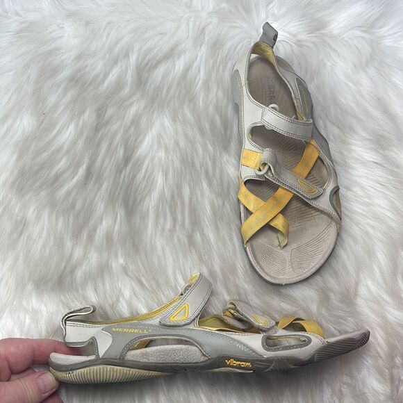 Merrell Halide Wrap Silver Lining Sandals Sz 7 - Picture 1 of 7